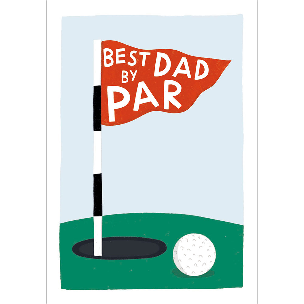 Woodmansterne Golf Dad Best By Par Funny Card