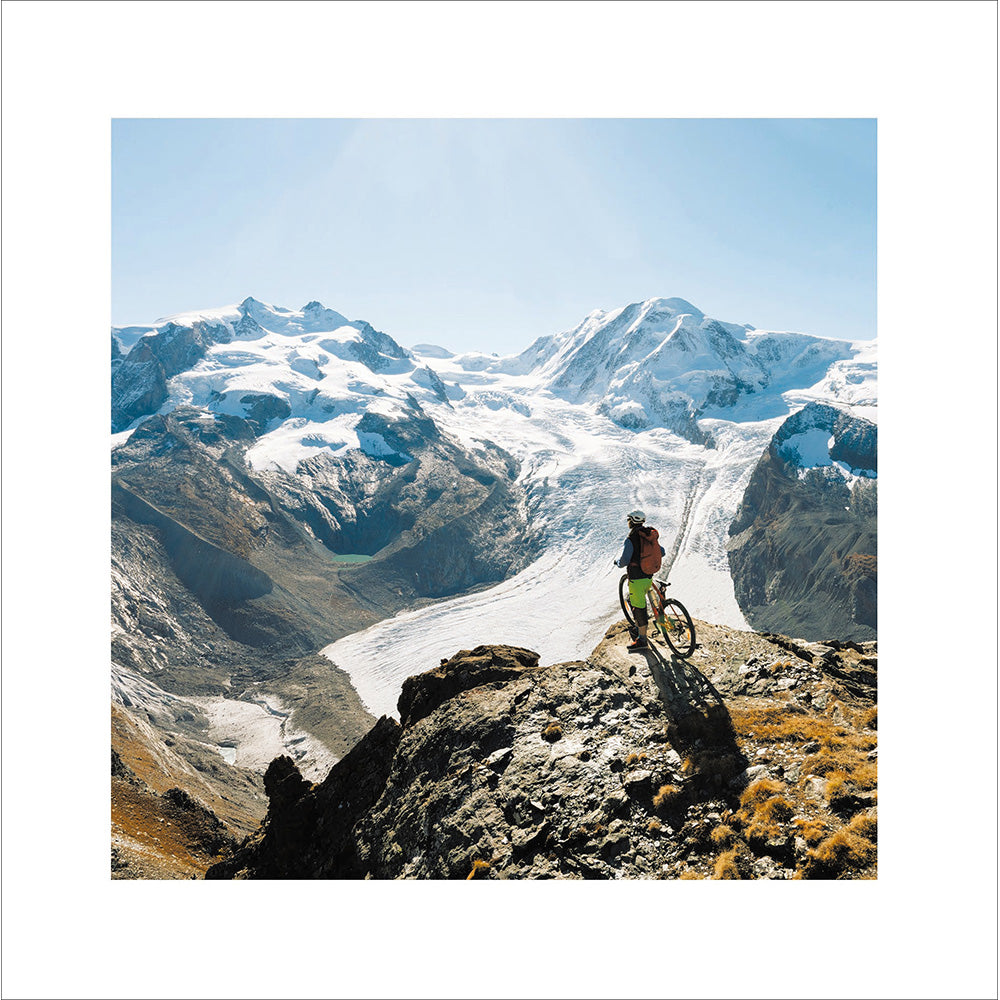 Woodmansterne Mountain Cyclists Blank Card