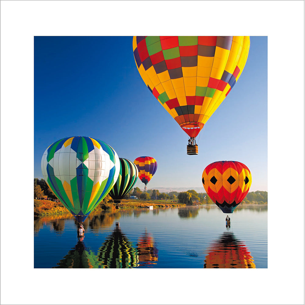 Woodmansterne Balloon Reflections Image Blank Card
