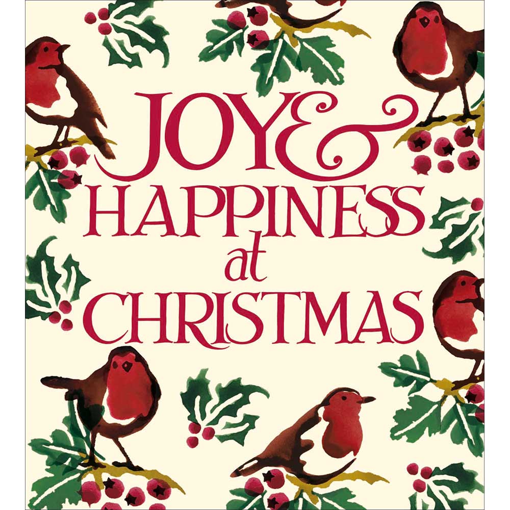 Woodmansterne Christmas Robin Joy Christmas Cards - Pack of 5