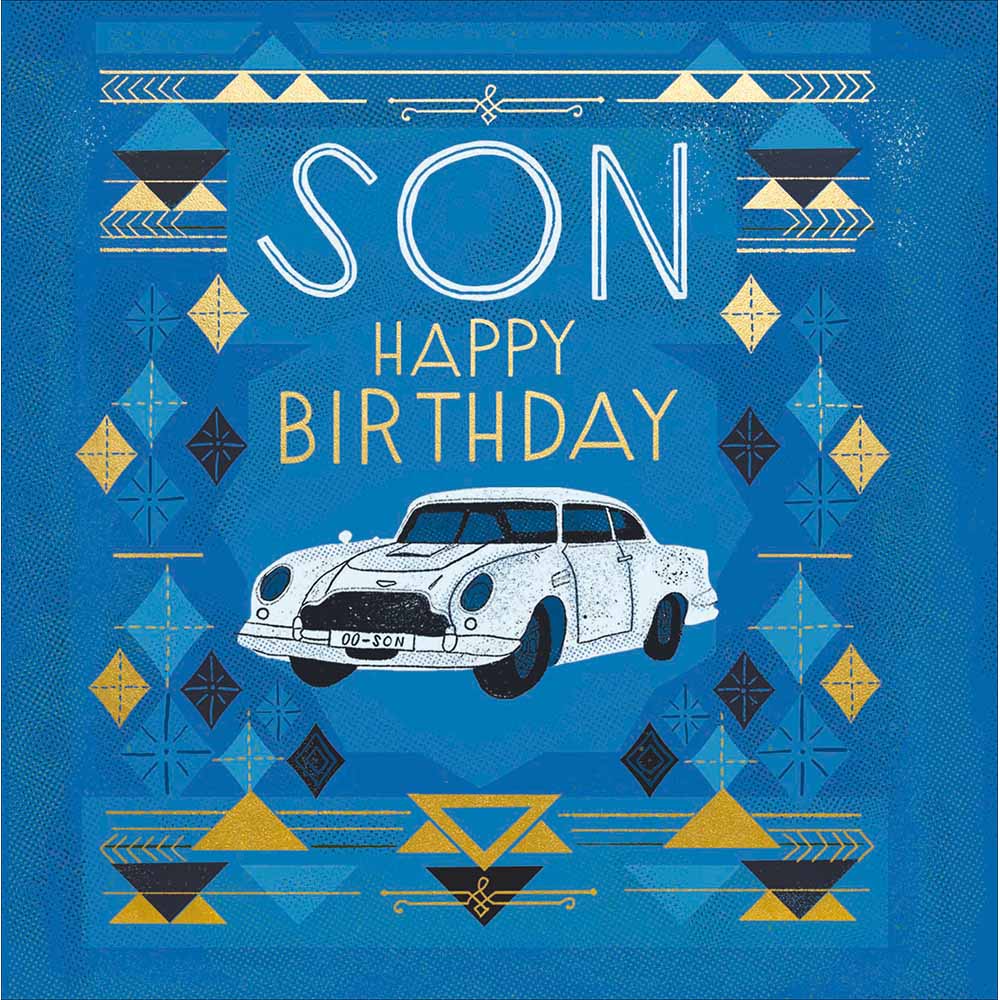 Woodmansterne Classic Car Son Birthday Card