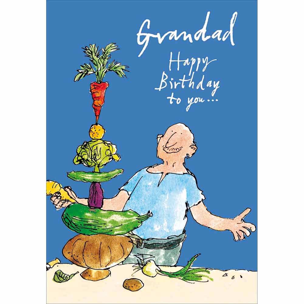 Woodmansterne Vegetables Grandad Birthday Card