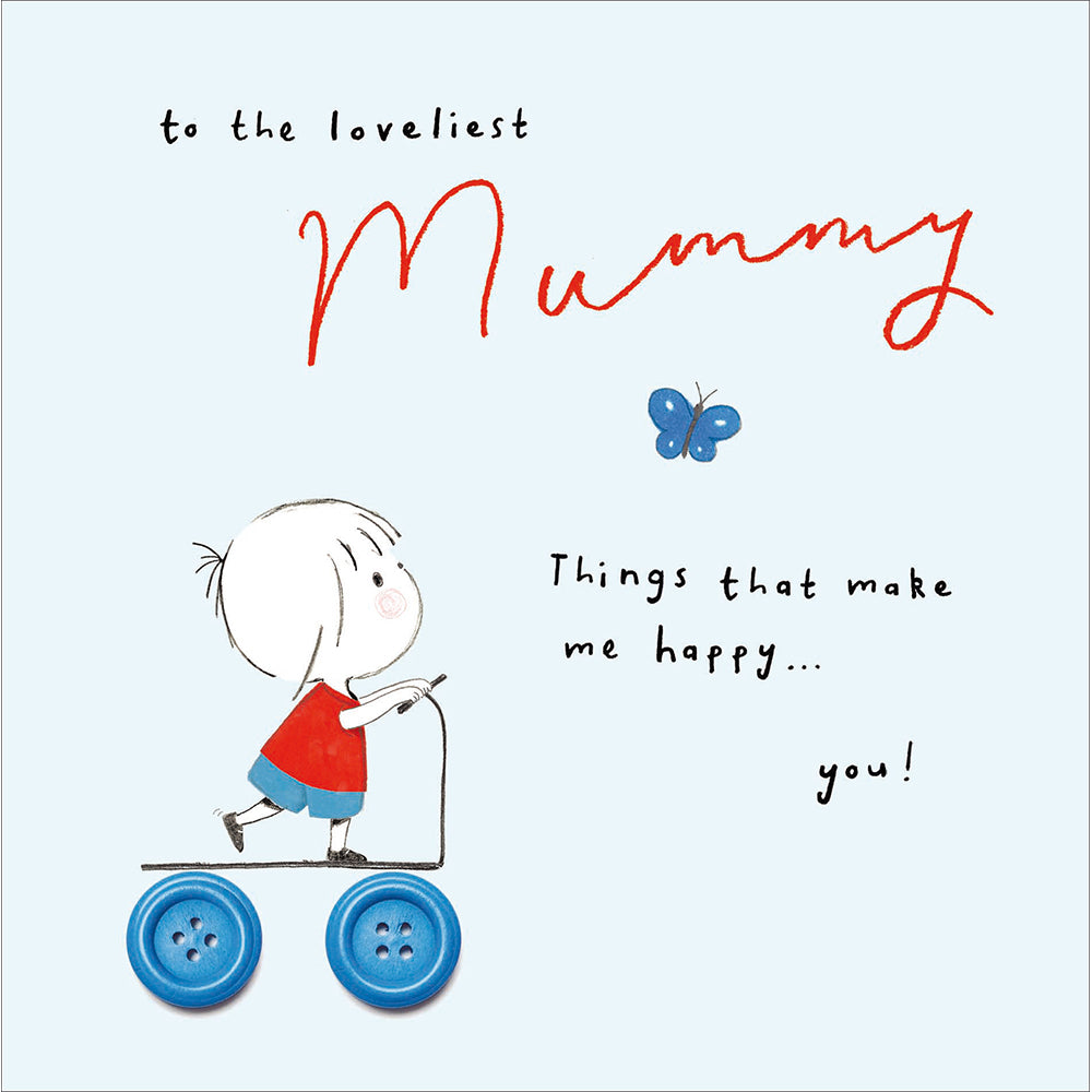 Woodmansterne Scooter Things That Make Me Happy Mummy Card