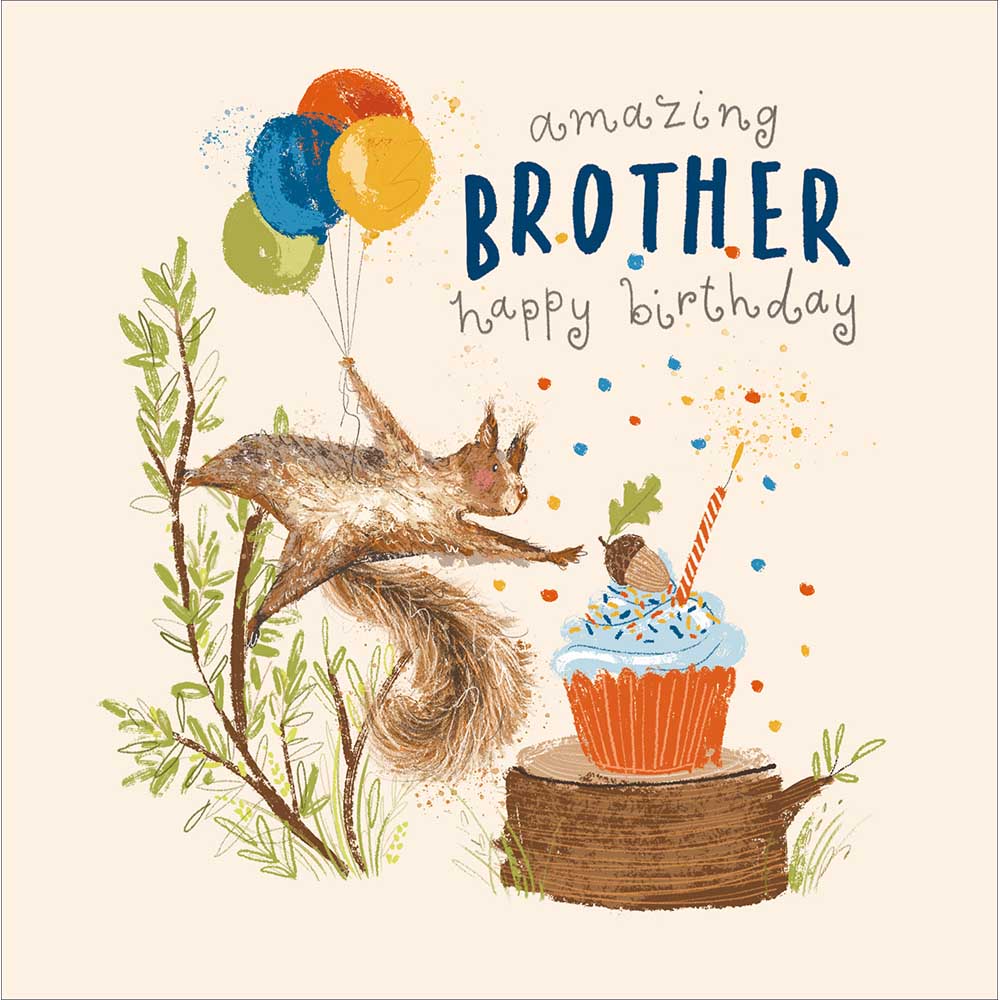 Woodmansterne Woodland Animals Brother Birthday Card