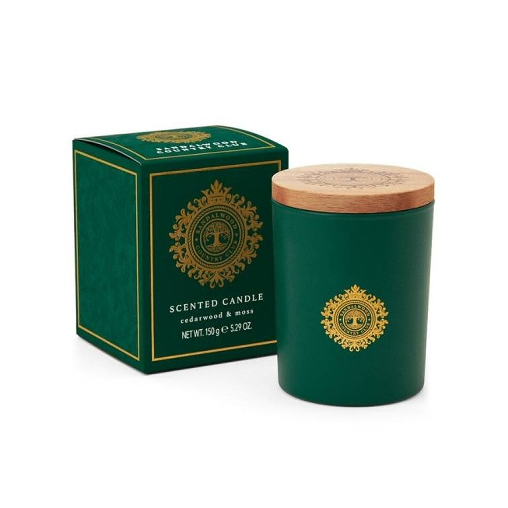 Sandalwood Country Club 150g Cedarwood and Moss Candle