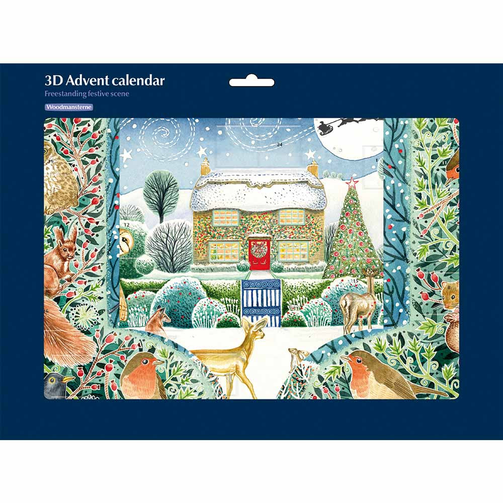 Woodmansterne Winter Cottage 3D Advent Calendar