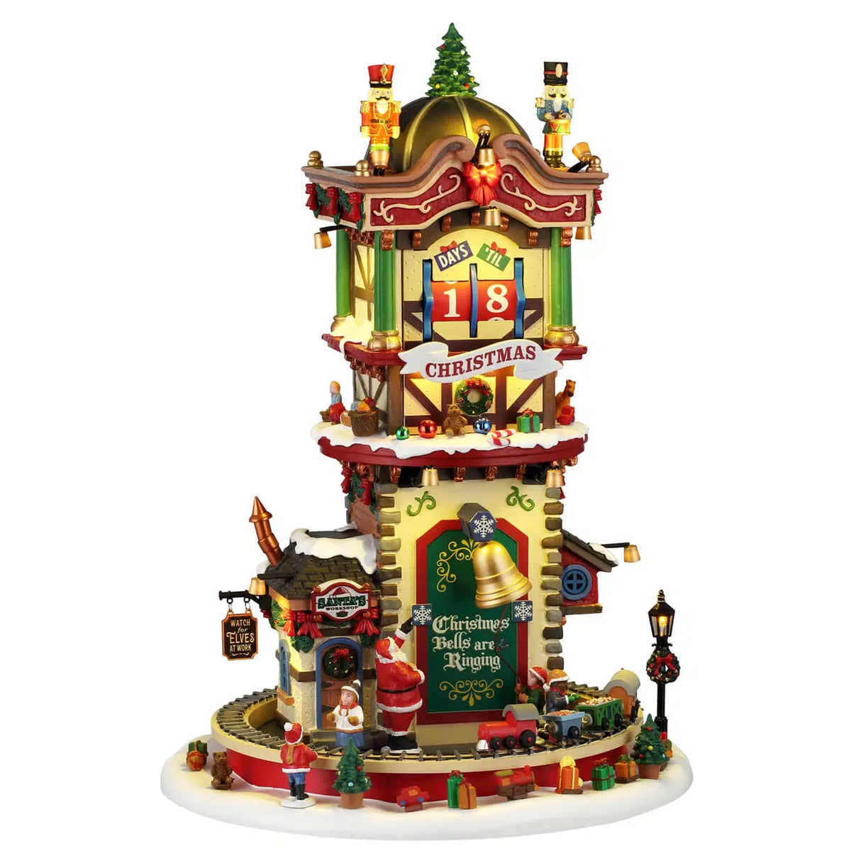 Lemax Caddington Village 34cm Christmas Time Countdown Village Scene - 65518