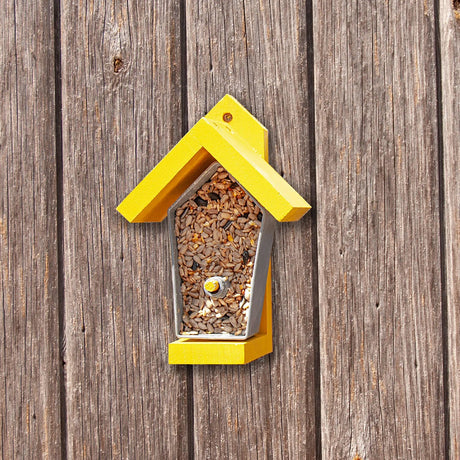 Dan Rouse Yellow Birdie Bistro Bird Feeder