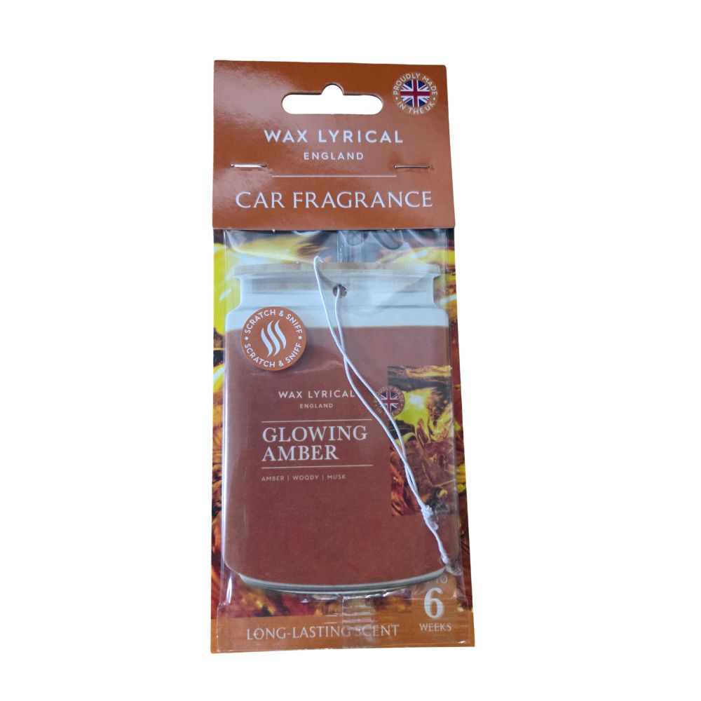Wax Lyrical Glowing Amber Car Air Freshener