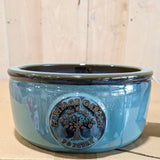 Woodlodge 41cm Reactive Turquoise Low Edwin Cylin Pot