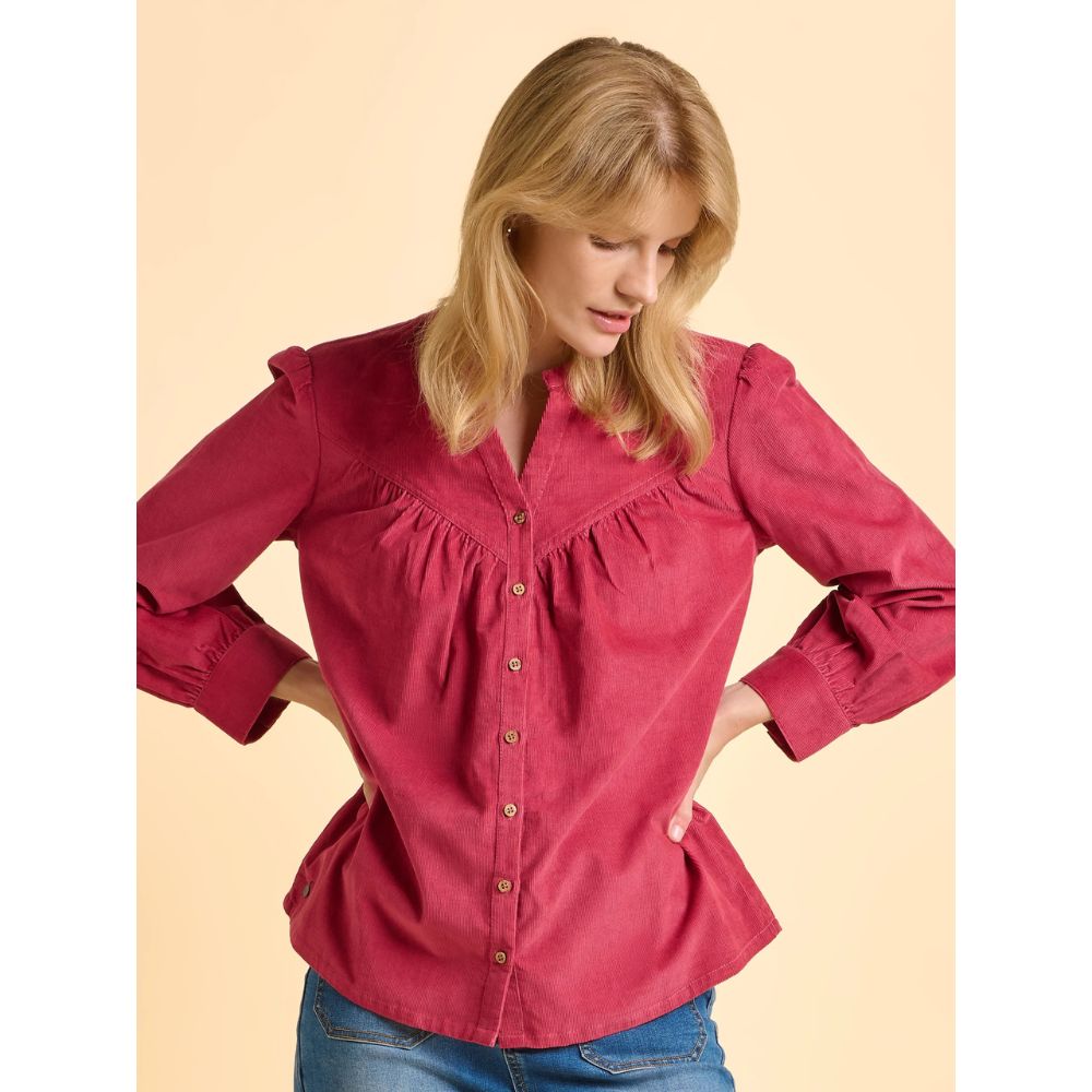 Brakeburn Lindsay Cord Blouse - Pink