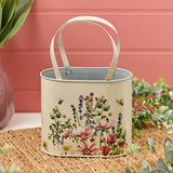 Richard Langs Cream Floral Metal Bag Decorative Ornament - 6FD101