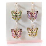 Richard Langs Floral Butterfly Metal Hanging Decorations (Choice of 4) - 6FD110