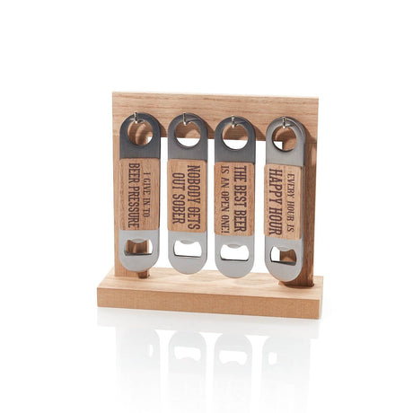 Richard Langs Wooden Beer Can Opener with Quote (Choice of 4)  - 6GM100