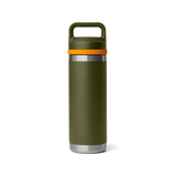 Yeti Rambler® 18oz (532ml) Chug Cap Bottle - Olive/Crab Orange