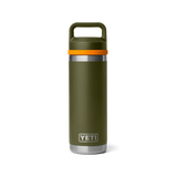 Yeti Rambler® 18oz (532ml) Chug Cap Bottle - Olive/Crab Orange