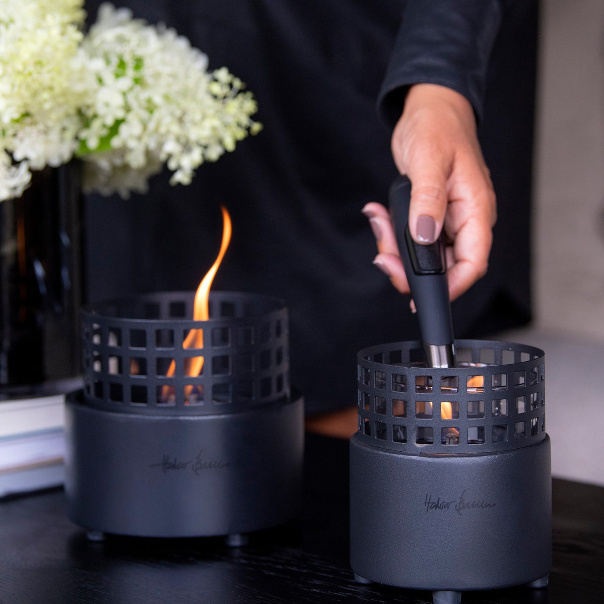 Tenderflame Signal Hill 12 Tabletop Candle Black