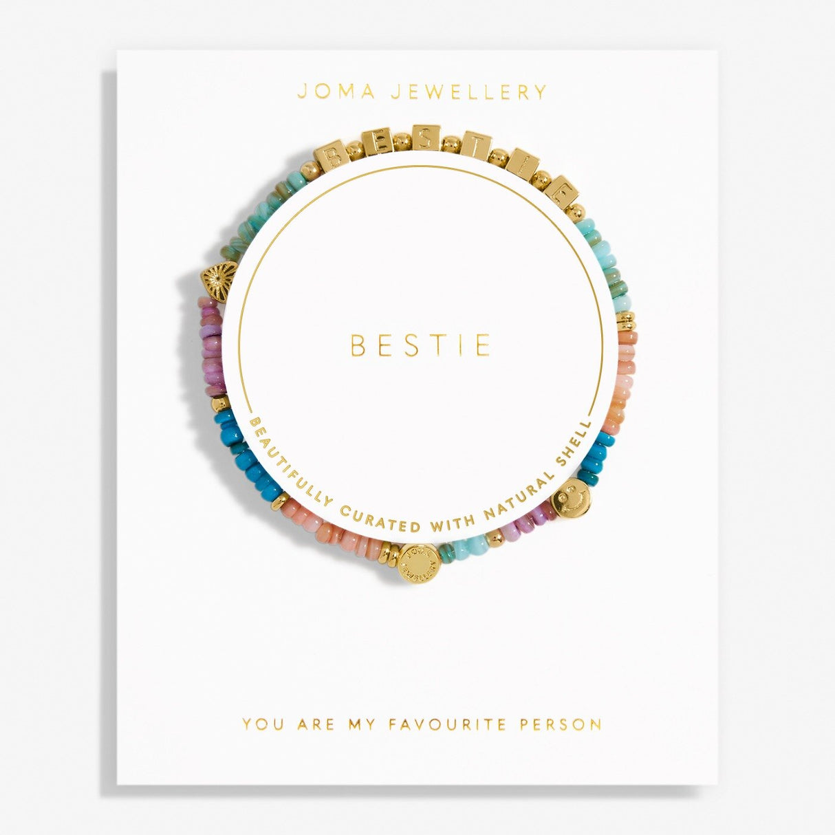 Joma Jewellery Gold Plated Happy Little Moments 'Bestie' Bracelet