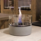 Tenderflame Cafe 18 Tabletop Candle Concrete