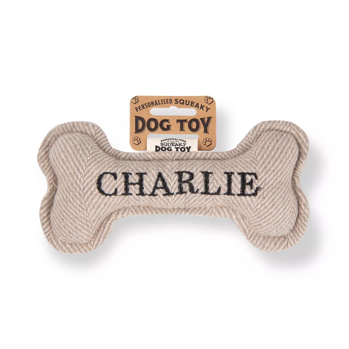 History & Heraldry Charlie Squeaky Bone Toy