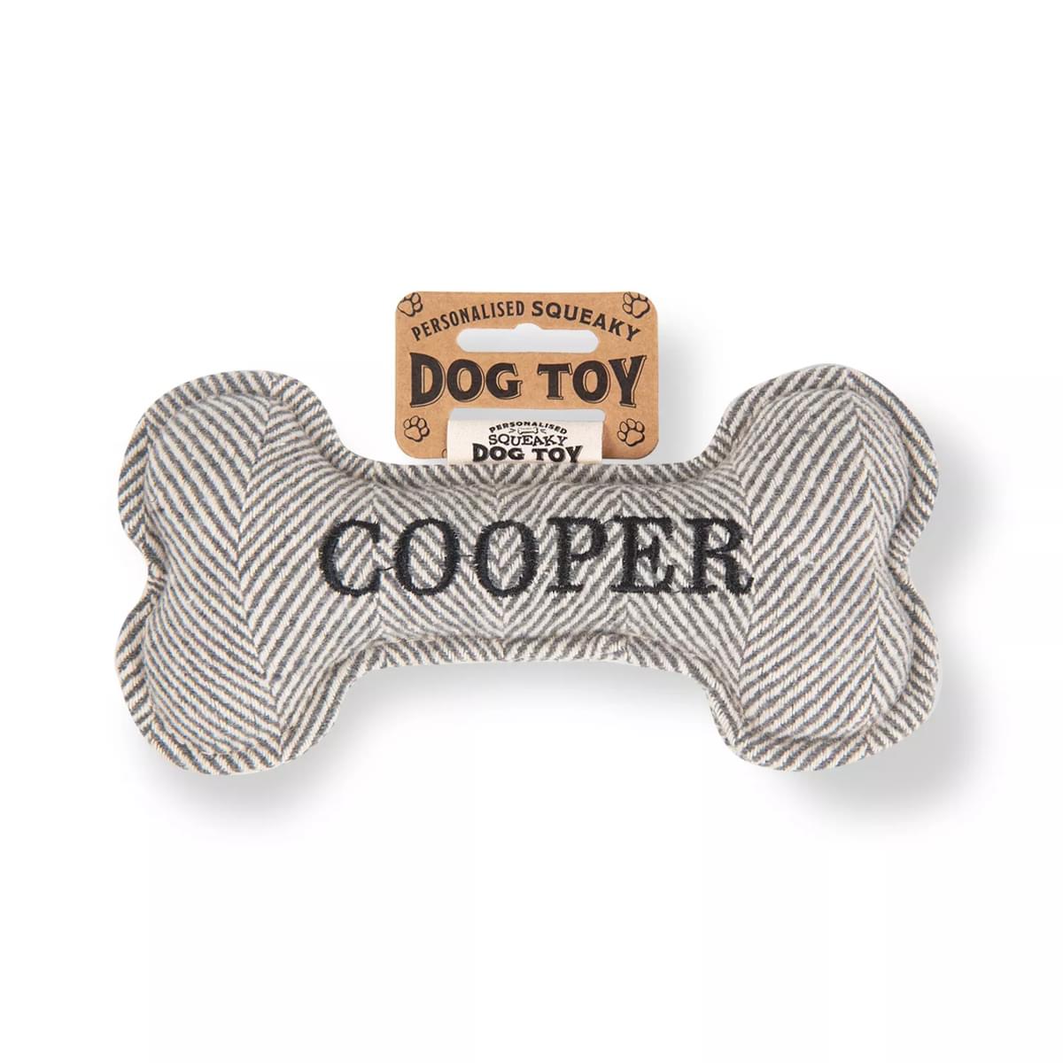 History & Herald Cooper Squeaky Bone Toy