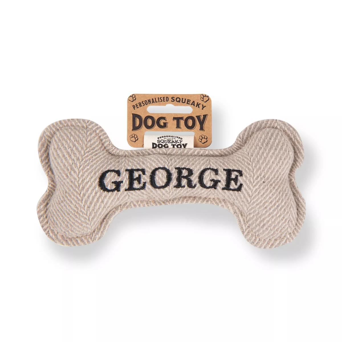 History & Heraldry George Squeaky Bone Toy