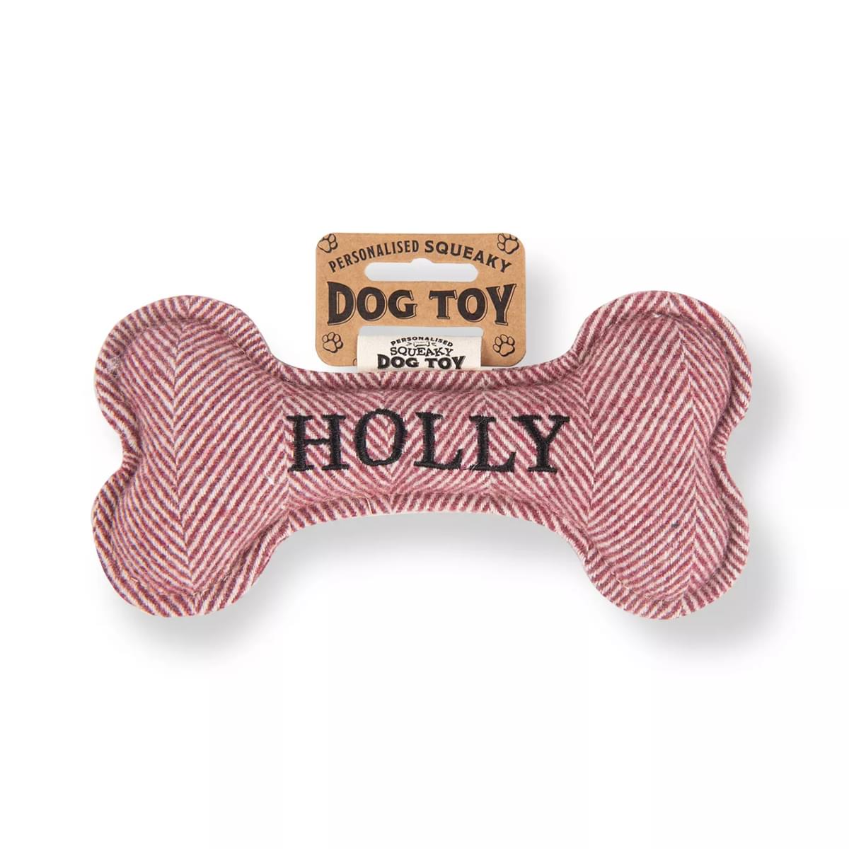 History & Heraldry Holly Squeaky Bone Toy