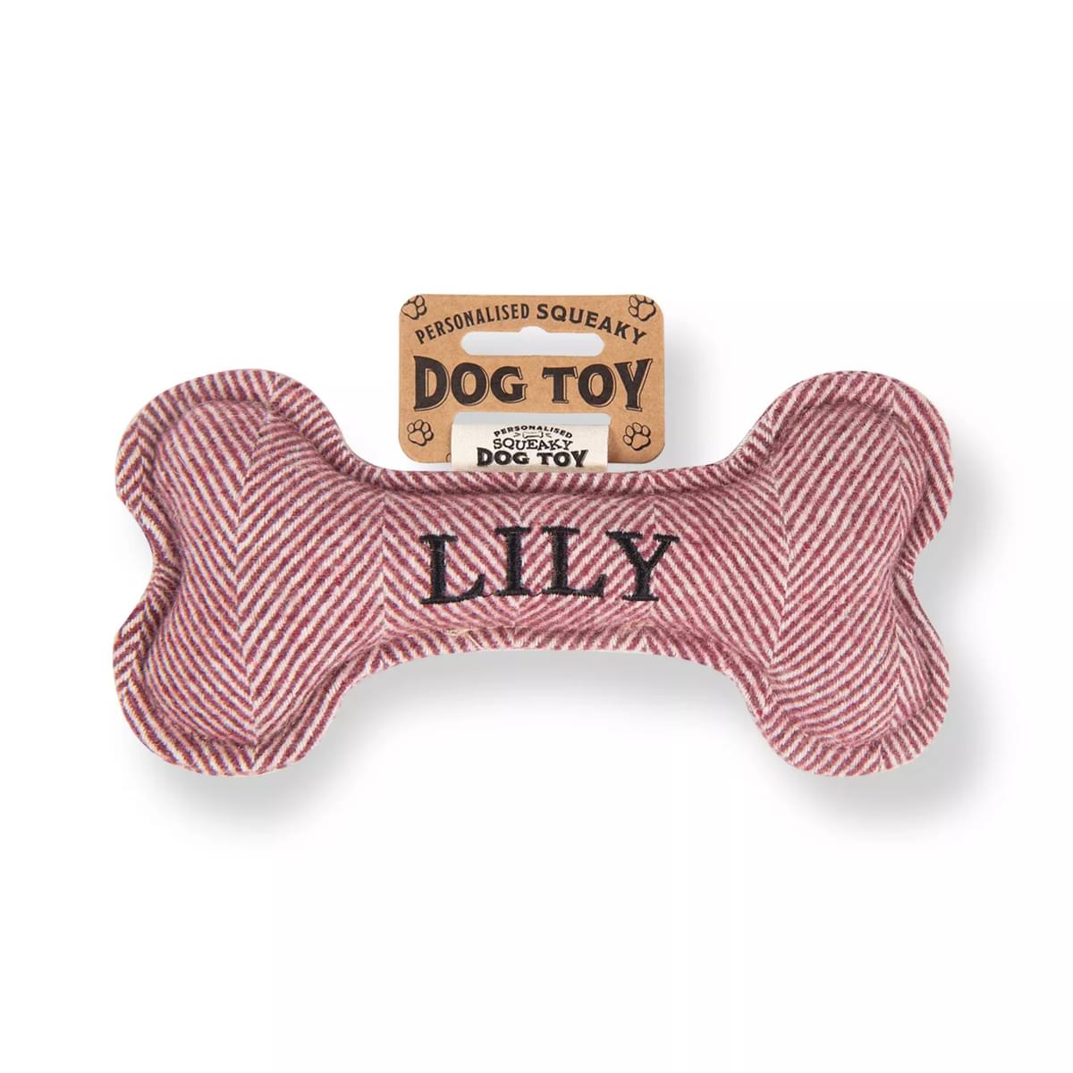 History & Heraldry Lily Squeaky Bone Toy