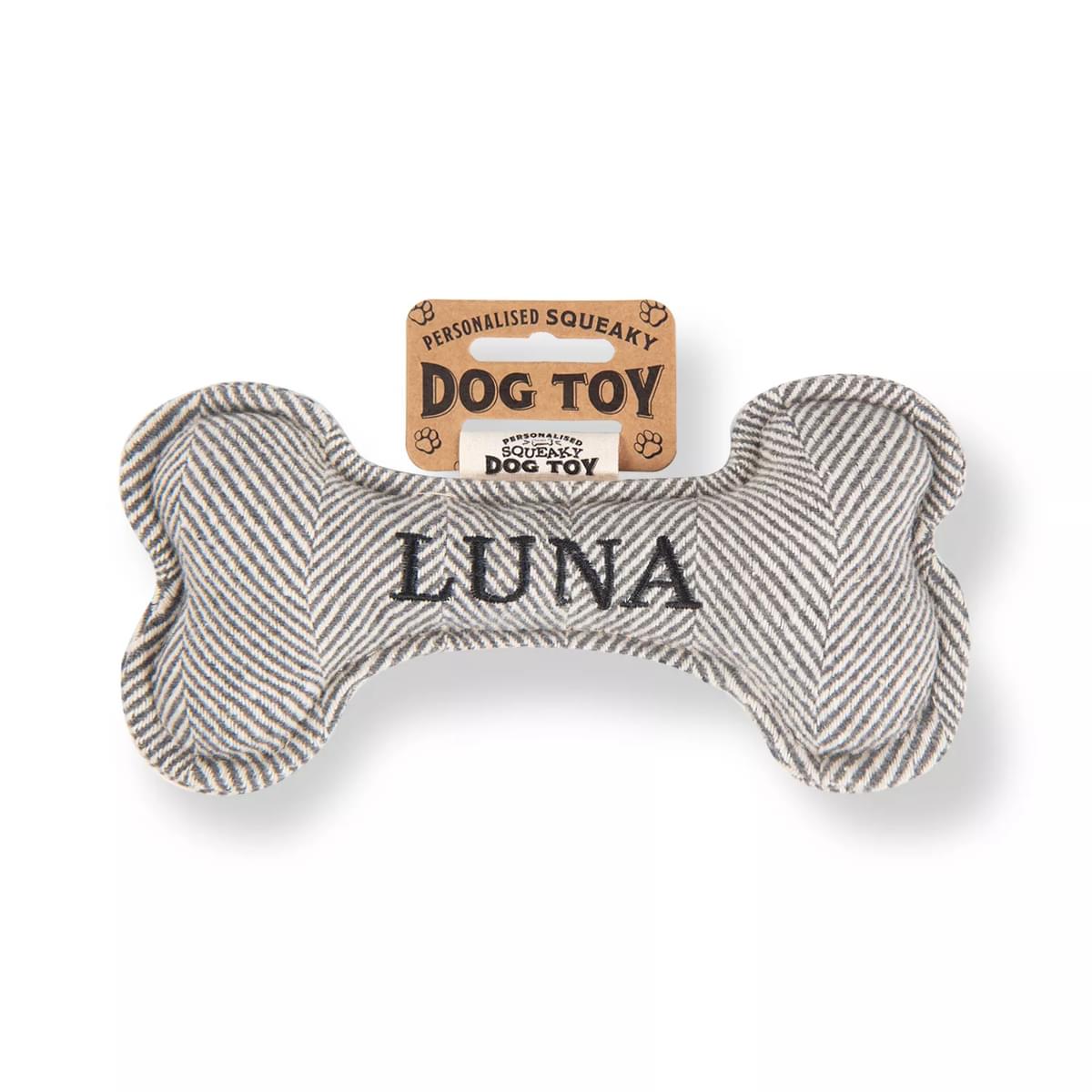 History & Heraldry Luna Squeaky Bone Toy