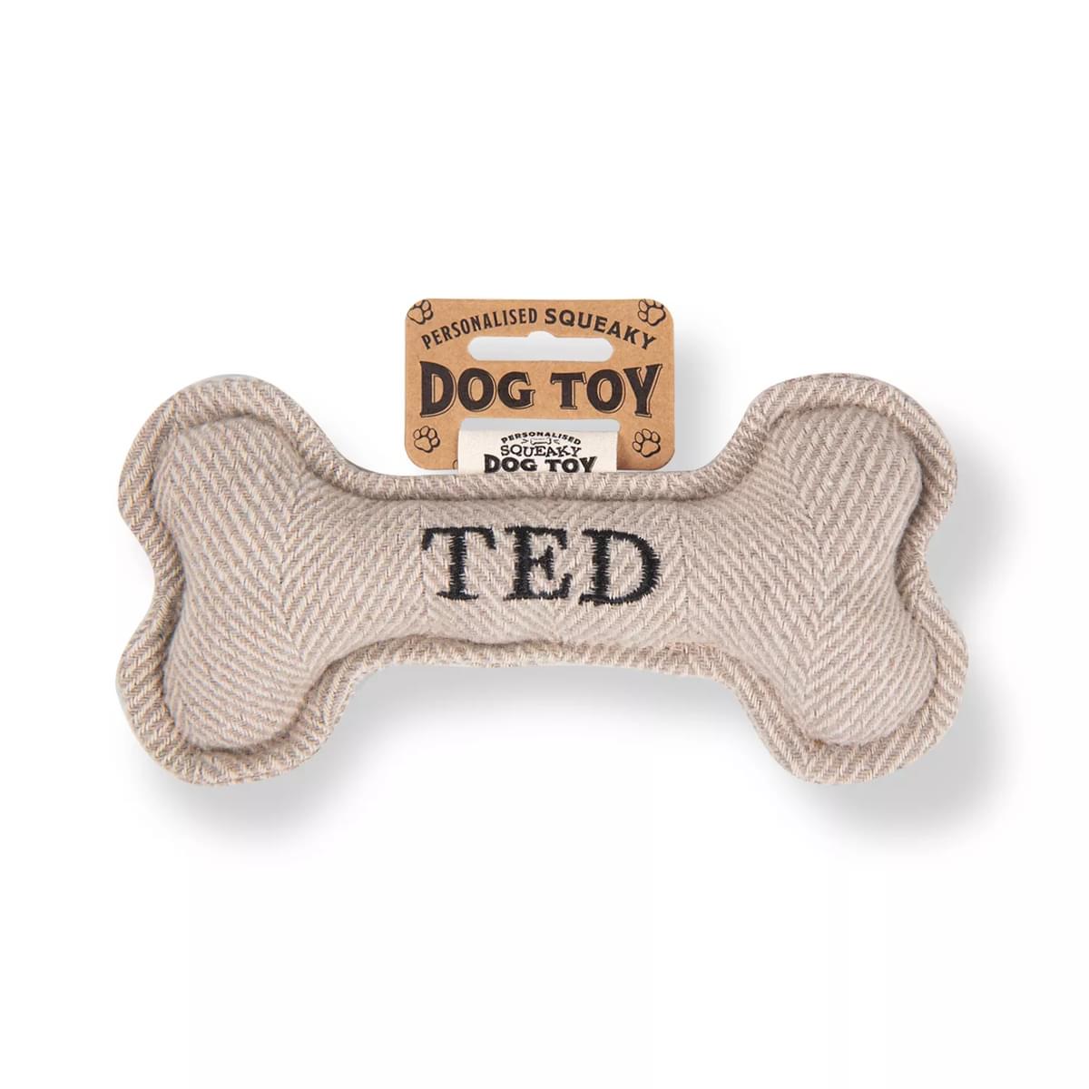 History & Heraldry Ted Squeaky Bone Toy