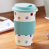 Cooksmart Spotty Dotty Ceramic Travel Mug