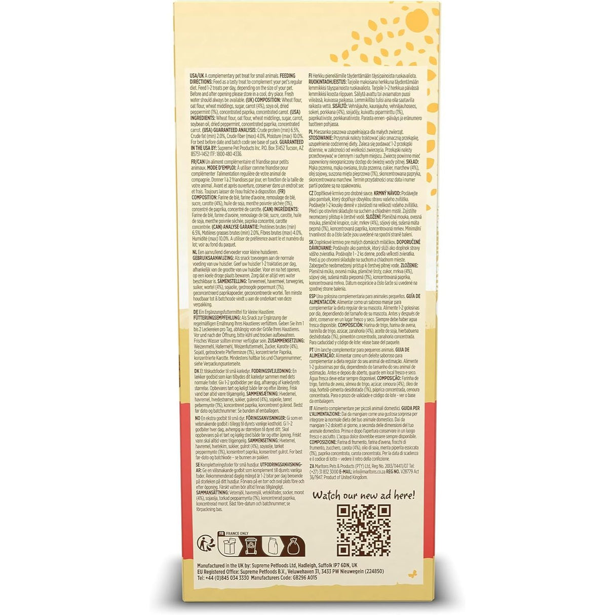 Supreme 100g Tiny Friends Farm Russel Loopies with Carrot & Mint