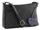 Mala Leather 19cm Black Anishka Small Shoulder/Cross Body Bag - 7348 75