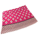 Black Ginger Magenta Pink Chloris Flower Scarf - 736-309