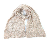 Black Ginger 180cm Hazelnut Cream Daisy Sparkle Scarf