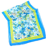 Black Ginger 180cm Blue Anteros Flutter of Butterflies Scarf