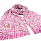 Black Ginger 190cm Pink Rakita Reversible Sparkly Scarf - 736-479