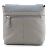 Mala Leather 20cm Grey Sheep Valais Cross Body Bag with Flap - 7365 21