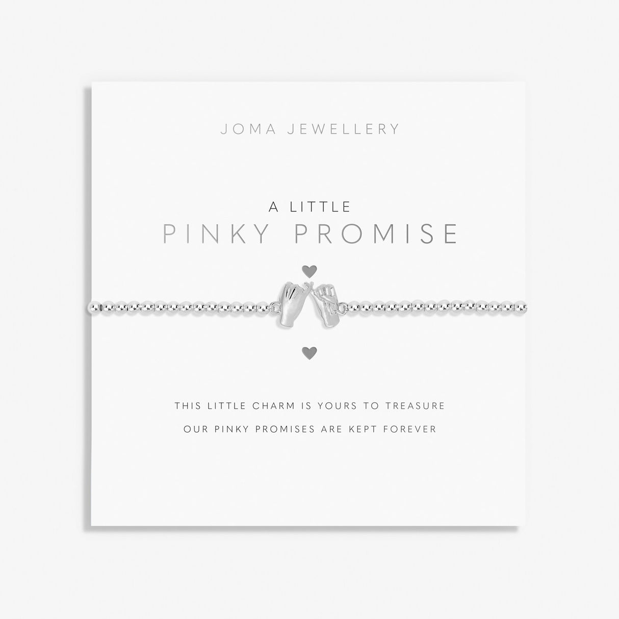 Joma Jewellery Silver Plated A Little 'Pinky Promise' Bracelet