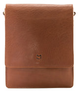 Mala Leather 26cm Tan Bloomsbury Medium Flap Satchel Bag - 7402 17