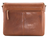 Mala Leather 32cm Tan Bloomsbury Large Flap Satchel Bag - 7404 17