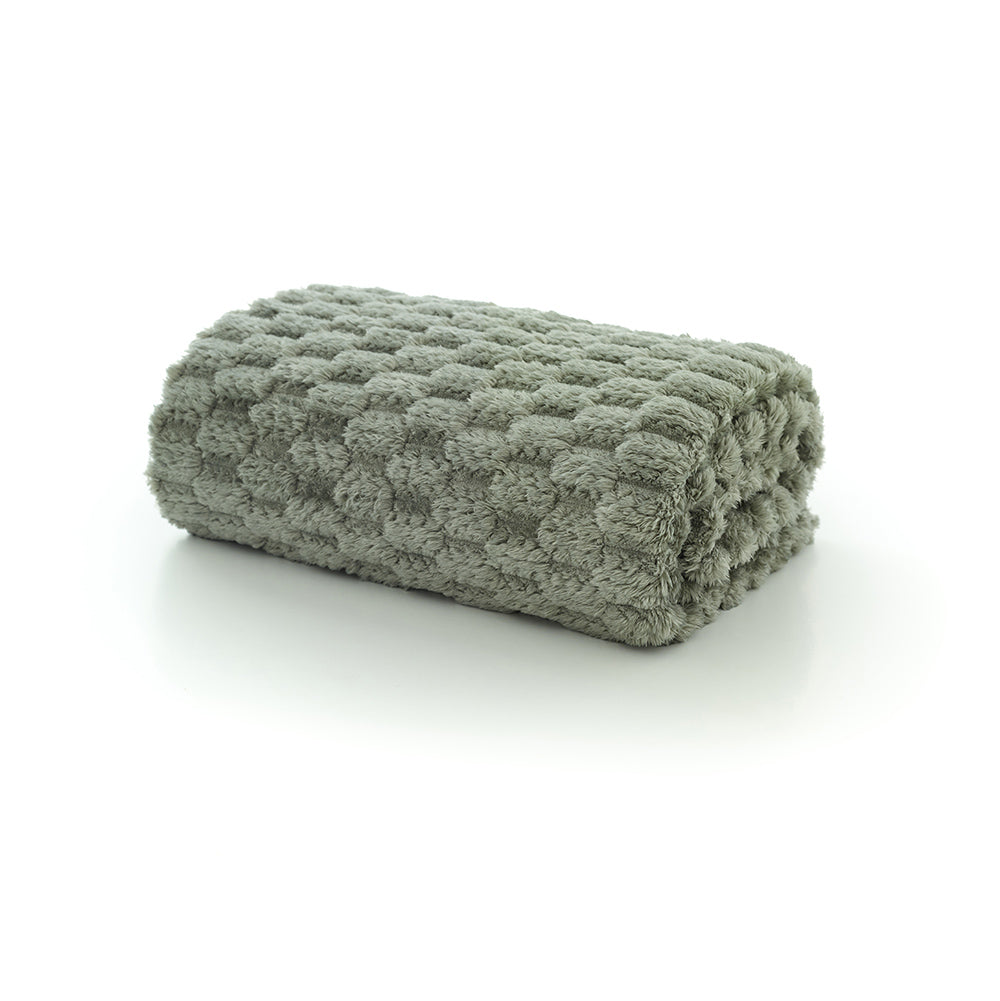 Deyongs 130cm x 170cm Featherstone Throw - Sage