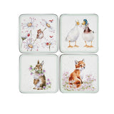 Wrendale Designs Wildflowers 4 Coasters - X0010249204