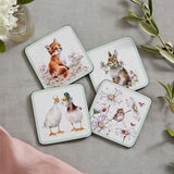 Wrendale Designs Wildflowers 4 Coasters - X0010249204
