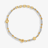 Joma Jewellery Silver & Gold Plated Happy Little Moments 'Lucky' Bracelet