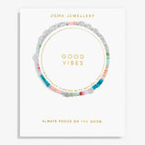 Joma Jewellery Silver Plated Happy Little Moments 'Good Vibes' Bracelet
