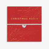 Joma Jewellery Silver Plated A Little 'Christmas Robin' Bracelet