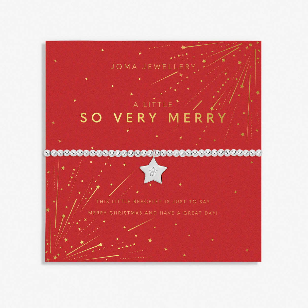 Joma Jewellery Silver Plated A Little 'So Very Merry' Christmas Bracelet