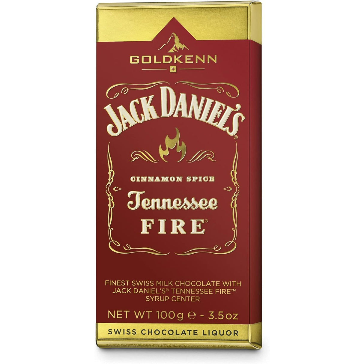 Goldkenn 100g Jack Daniel's Fire Liqueur Chocolate Bar