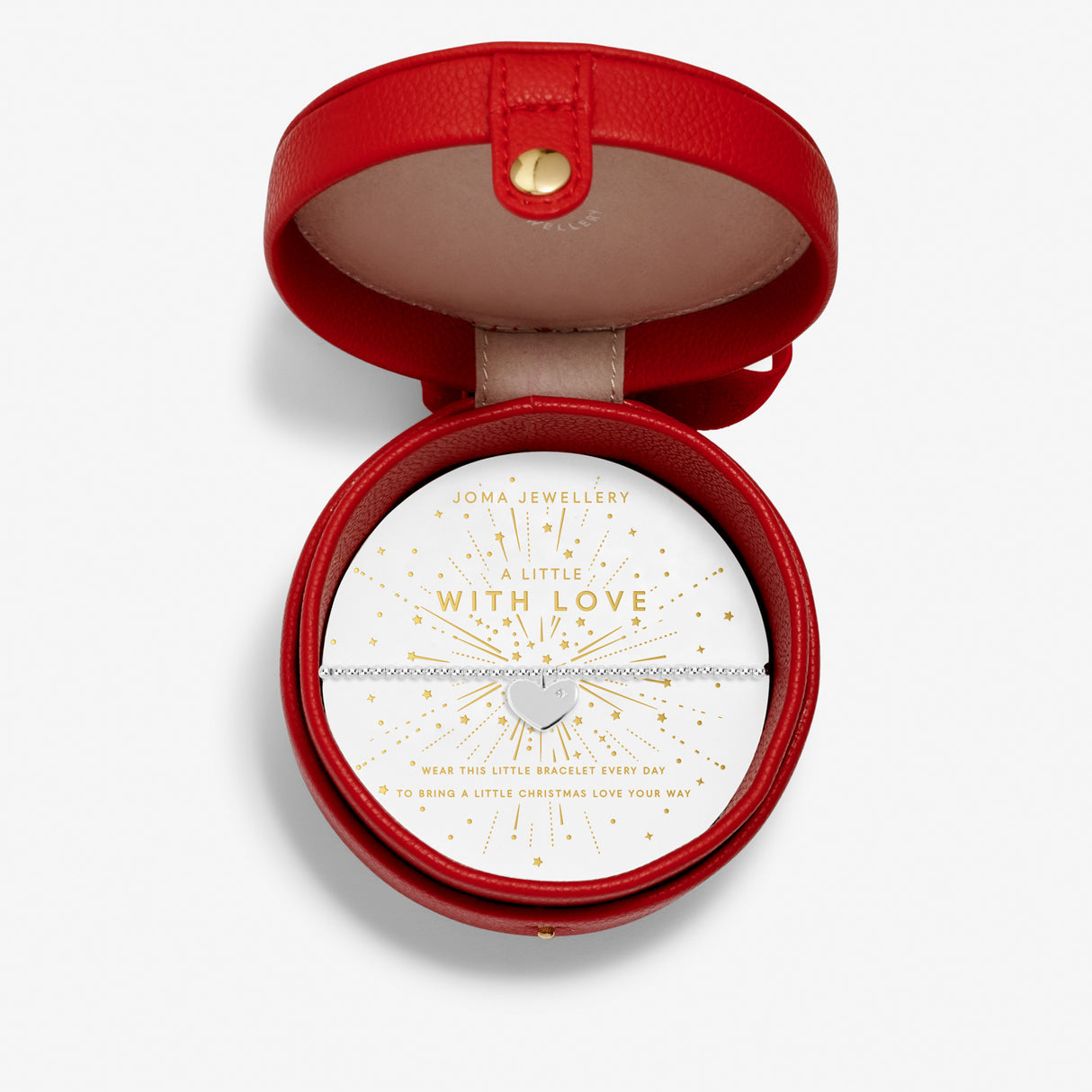 Joma Jewellery Silver Plated Bauble Box 'With Love' Bracelet